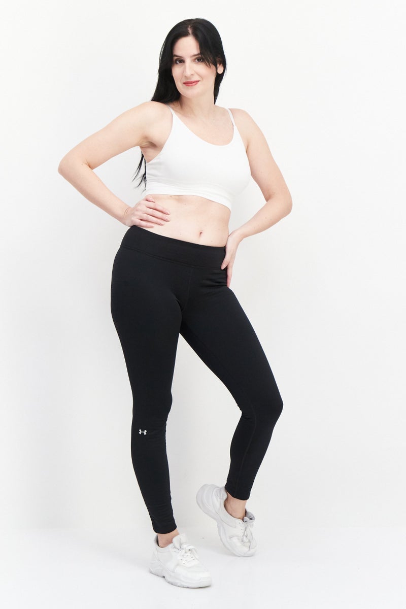 UNDER ARMOUR Women Sportswear Fit Brand Logo Training Leggings, Black - Image 3